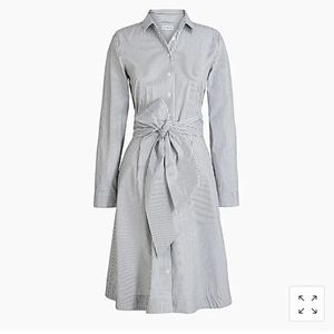 J.Crew Tie-waist shirt dress in cotton